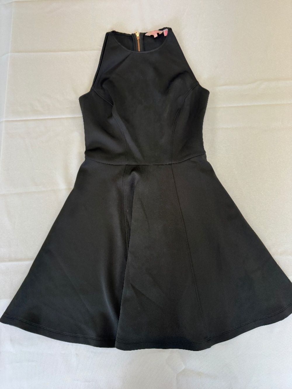 Ted Baker Women's Fit Flare Sleeveless Black Dress Size 1= US 2/4